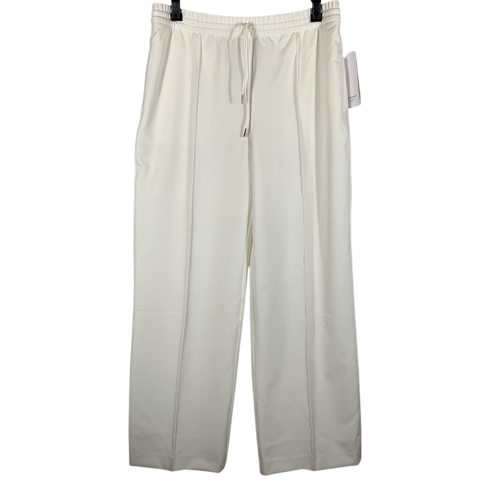 Athleta Women's Off White Endeavor Wide Leg Pant Yoga Casual Size 12 NWT - C37